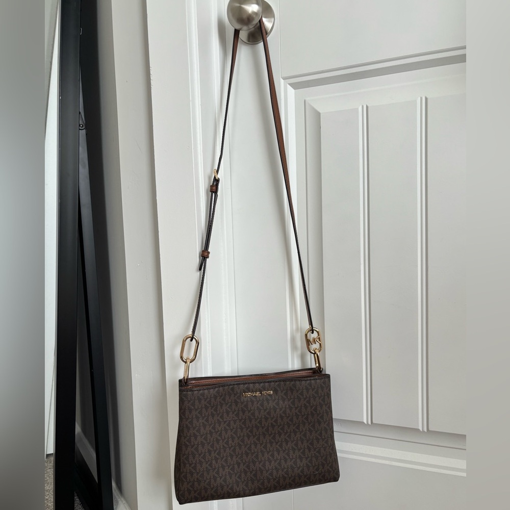 Michael Kors Brown Signature Crossbody Bag